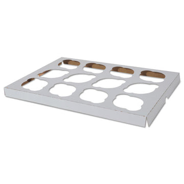 SCT® Cupcake Holder Inserts, 9.88 X 9.88 X 0.88, White-kraft, 200-carton freeshipping - TVN Wholesale